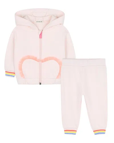 Billieblush Kids' 2pc Cardigan & Pant Set In White