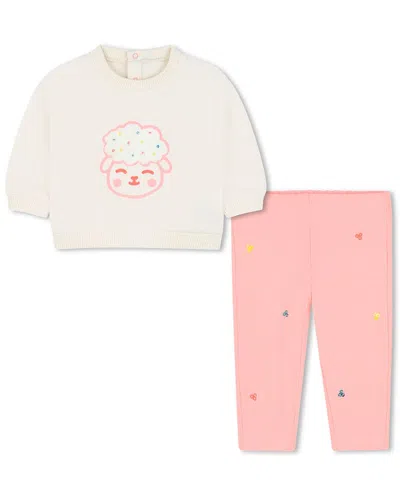 Billieblush Kids' 2pc Sweatshirt & Leggings Set In Multi