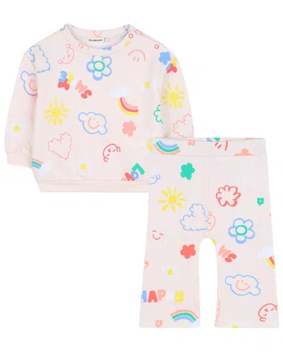Billieblush 2pc Sweatshirt & Pant Set In Black