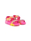 Billieblush Appliquéd Sandals In Pink