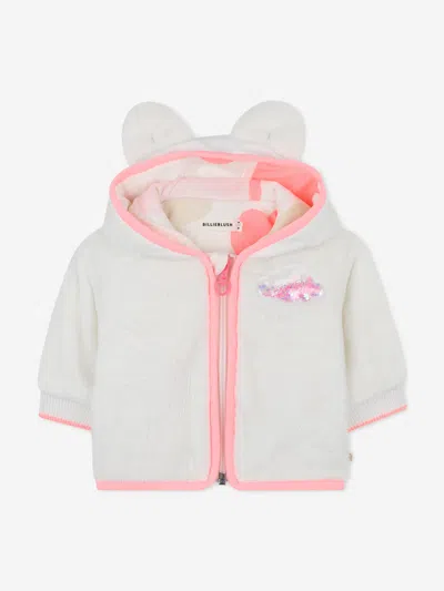 Billieblush Kids'  Baby Girls Faux Shearling Jacket In White