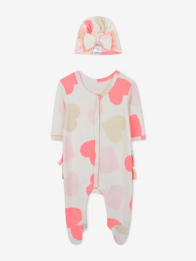 BILLIEBLUSH BILLIEBLUSH BABY GIRLS HEART BABYGROW SET