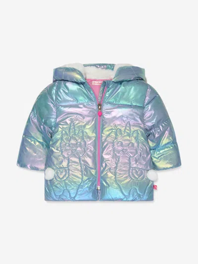 Billieblush Babies' Iridescent Effect Quilted Jacket In Multicoloured