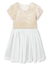 Billieblush Velvet Dress (4-12 Years) In White