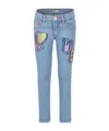 Billieblush Belt-loop Jeans In Blue