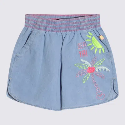 Billieblush Kids' Blue Cotton Blend Denim Shorts