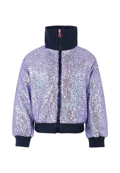 Billieblush Kids' Blue Jacket For Girl With Sequins