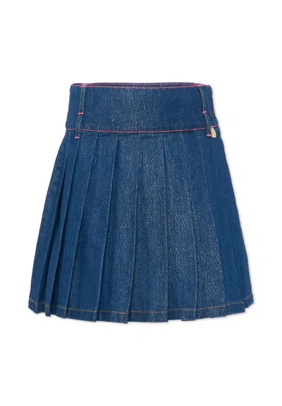 Billieblush Kids' Blue Skirt For Girl With Logo