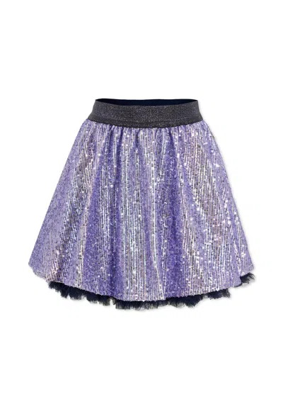 Billieblush Kids' Blue Skirt For Girl With Sequins