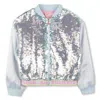 Billieblush Sequinned Jacket In Light Blue