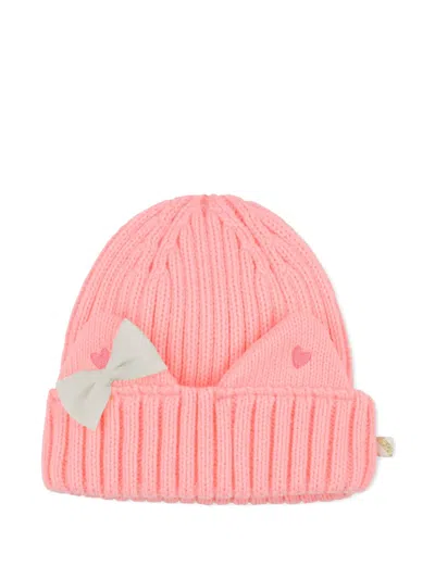 Billieblush Babies' Bow-detail Beanie Hat In Pink