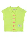 Billieblush Button-fastening Gilet In Green
