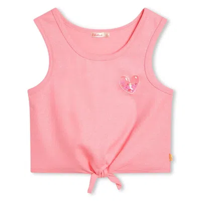 Billieblush Kids' Canotta Con Applicazione In Pink