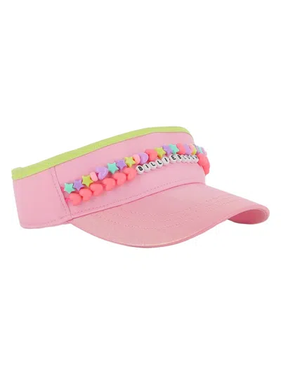 Billieblush Cappello Con Visiera Con Logo In Pink