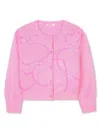 Billieblush Sequin-embellished Cardigan In Pink