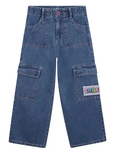 Billieblush Cargo Jeans In Blue
