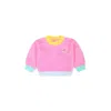 Billieblush Color Block Sweater For Baby Girl In Fuchsia