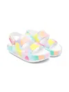 Billieblush Girls Heart Print Sandals In Multi