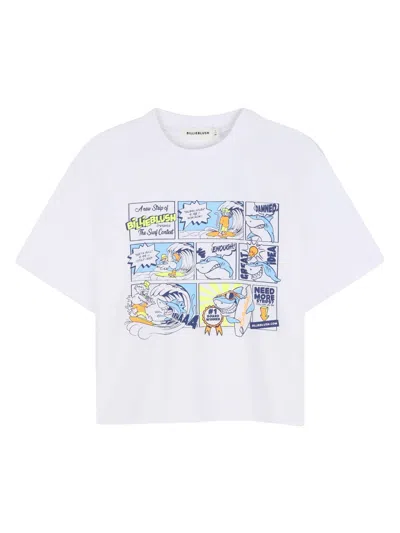 Billieblush Comic-print Cotton T-shirt In White