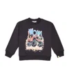 Billieblush Cotton Graphic Sweatshirt In Gray