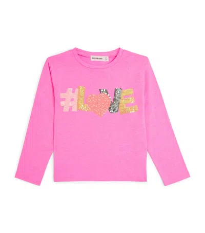 Billieblush Kids' Cotton Graphic T-shirt In Pink