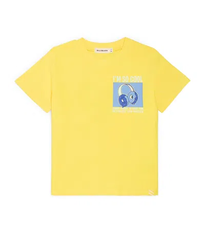 Billieblush Kids' Cotton Graphic T-shirt In Yellow
