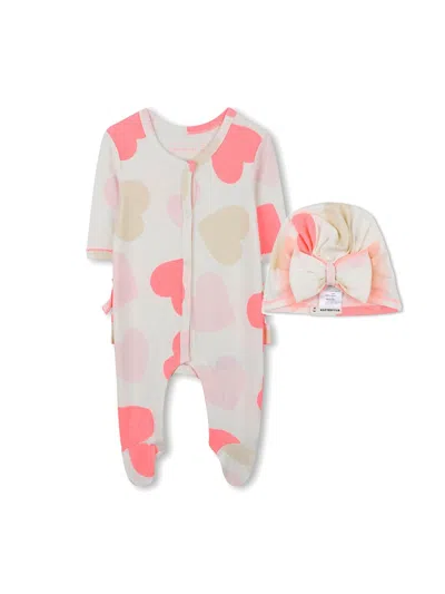 Billieblush Cozy Mini Pajama Set With Hat In Ivory