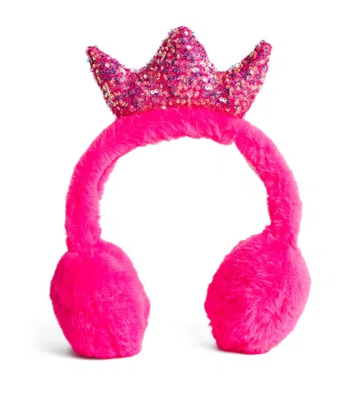 Billieblush Kids' Crown Earmuffs In Pink