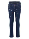 Billieblush Crystal-embellished Jeans In Blue