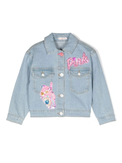 Billieblush Denim Jacket In Blue