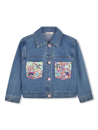Billieblush Kids' Denim Jacket In Blue