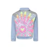 Billieblush Denim Jacket For Girl With Sequins In Blue