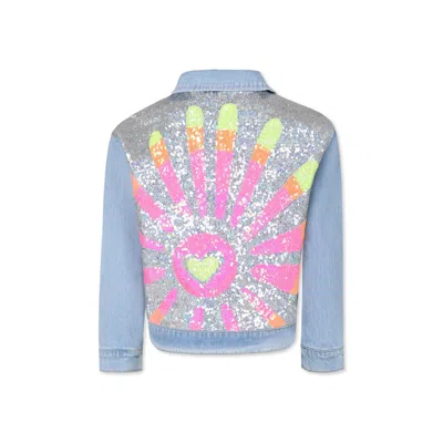 Billieblush Kids' Denim Jacket For Girl With Sequins