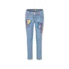 Billieblush Belt-loop Jeans In Denim