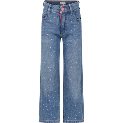 Billieblush Kids' Denim Jeans For Girl With Logo