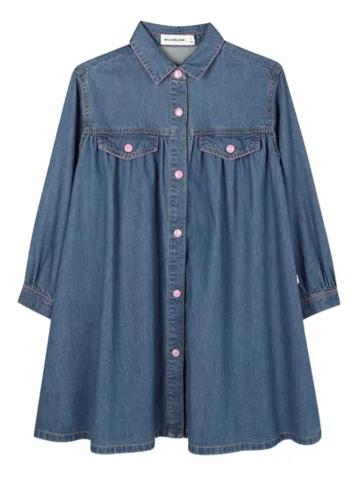 Billieblush Denim Shirt Dress In Blue