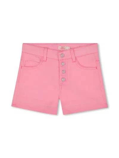 Billieblush Kids' Denim Shorts In Pink