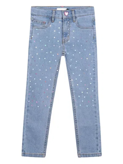 Billieblush Kids' Denim Trousers In Blue