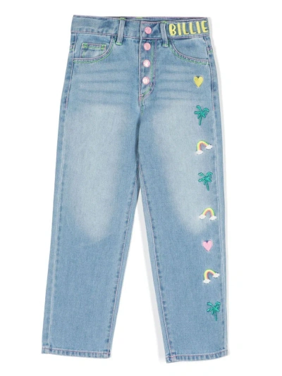 Billieblush Denim Trousers In Blue