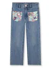 Billieblush Sequin-embellished Jeans In Double Stone Brush