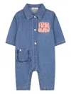 Billieblush Denim Utility Jumpsuit In Blue