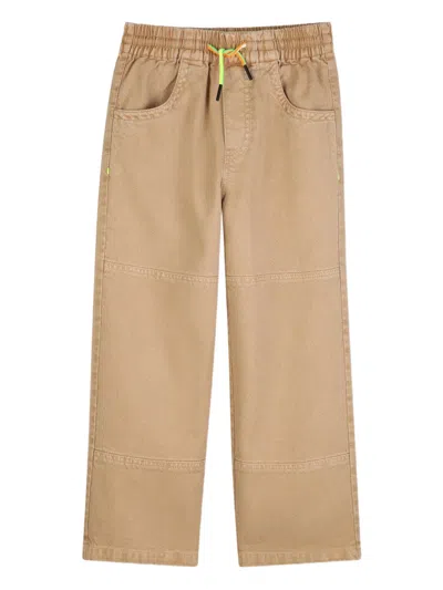 Billieblush Kids' Drawstring Trousers In Brown