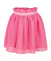 Billieblush Fuchsia Skirt For Girl With Logo In Pink