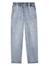Billieblush Elasticated-waist Jeans In Blue