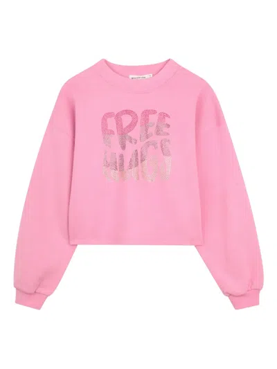 Billieblush Kids' Embellished Sweater In Pink