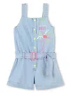 Billieblush Embroidered Playsuit In Blue