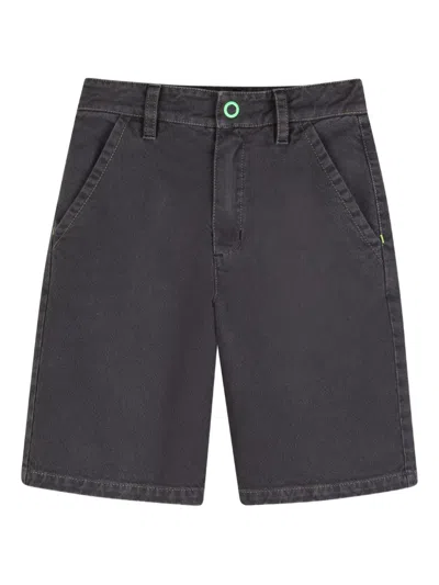 Billieblush Kids' Embroidered Shorts In Gray