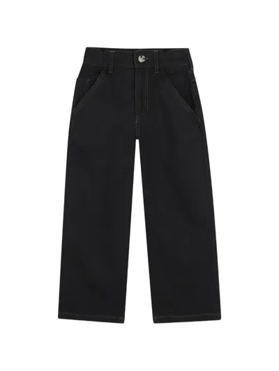 Billieblush Kids' Embroidered-patch Trousers In Black