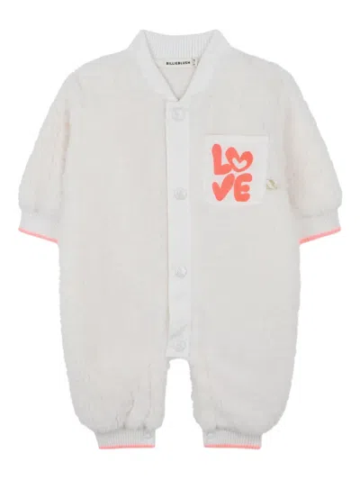 Billieblush Babies' Faux-shearling Romper In White