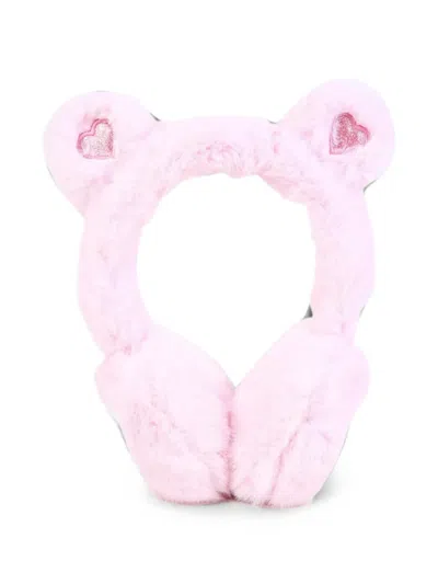 Billieblush Kids' Faux-fur Ear-detail Earmuffs In Pink